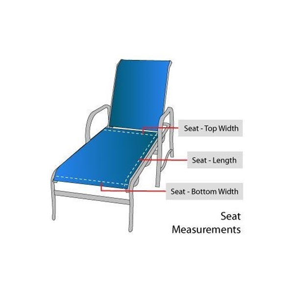 Two Piece Chaise Lounge Replacement Sling - Image 3